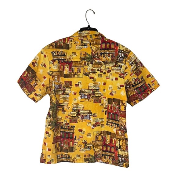 KNOTT'S Berry Farm Vintage Theme Park Attractions Ghost Town Button Up Shirt - Picture 2 of 13